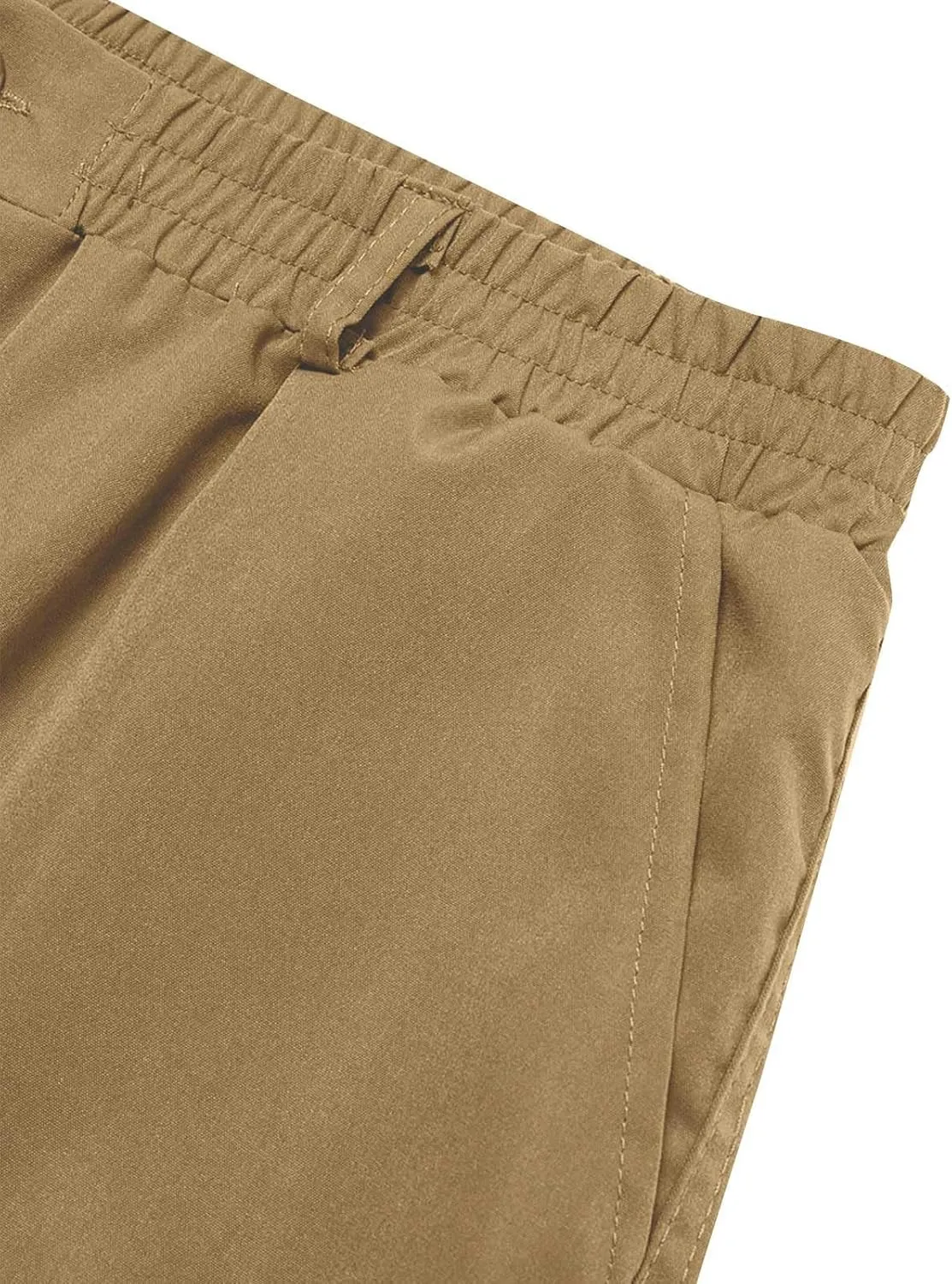 Cargo Pants for Men Casual Button Elastic Waist Chino Pants Relaxed Fit Carpenter Hiking Work Pants with Pockets