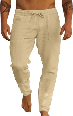 Cargo Pants for Men Relaxed Fit Big and Tall Casual Jogger Sweatpants Cargo Pants for Men Men's Work Lined Sweatpants