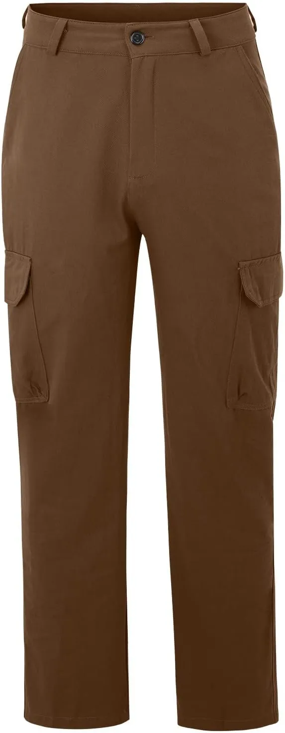 Cargo Pants for Men Relaxed Fit Sweatpants Slim Fit Tapered Athletic Sweatpants Elastic Waist Plaid Casual Pants Gym