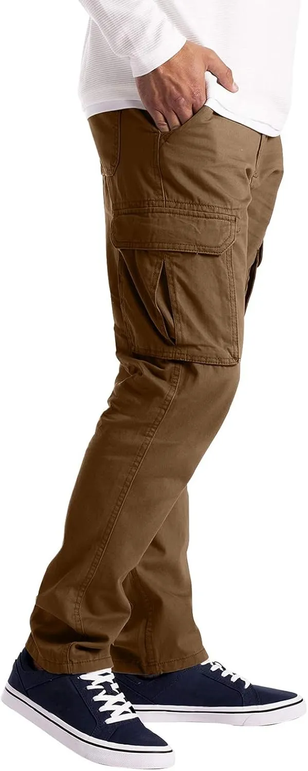Cargo Pants for Men Relaxed Fit Sweatpants Slim Fit Tapered Athletic Sweatpants Elastic Waist Plaid Casual Pants Gym