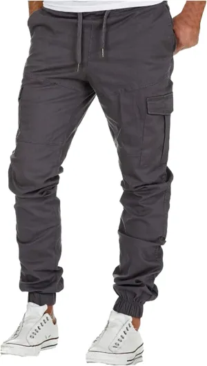 Cargo Pants for Men Relaxed Fit Sweatpants Stretch Elastic Running Athletic Cargo Sports Sweatpants for Men Men Pants