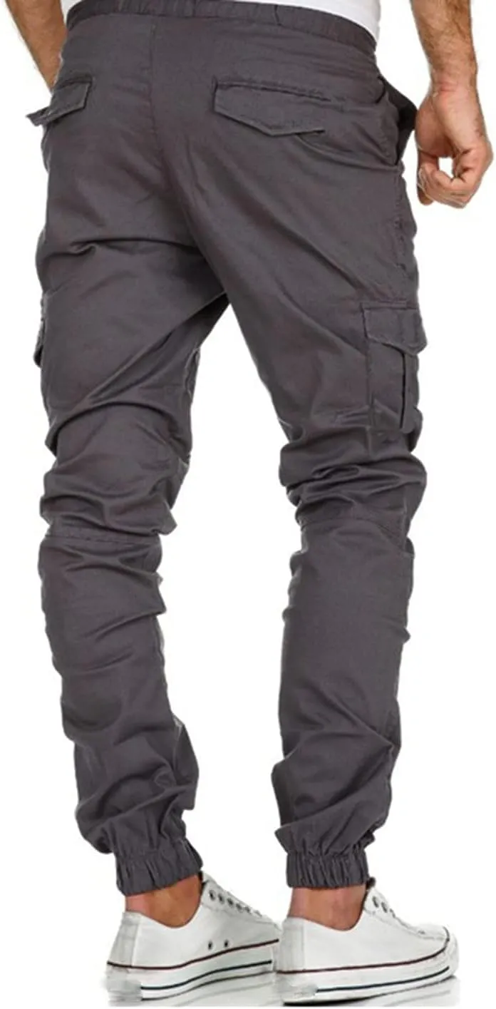 Cargo Pants for Men Relaxed Fit Sweatpants Stretch Elastic Running Athletic Cargo Sports Sweatpants for Men Men Pants