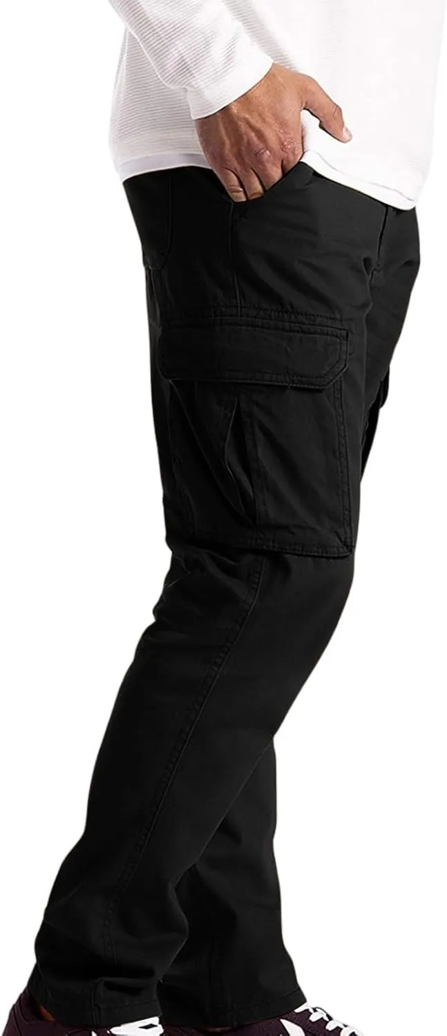 Cargo Pants Men Ripstop Relaxed Fit Trousers Hiking Tapered Joggers Hunting Water Resistant Straight Leg Pants Outdoor