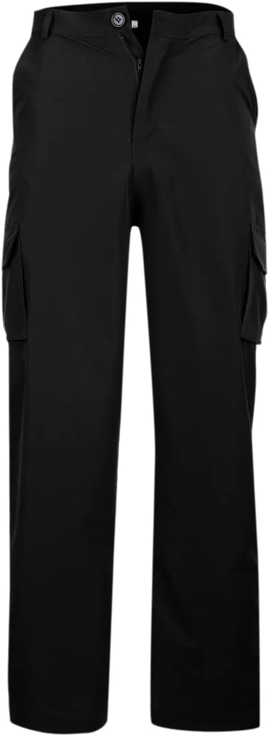 Cargo Pants Men Ripstop Relaxed Fit Trousers Hiking Tapered Joggers Hunting Water Resistant Straight Leg Pants Outdoor