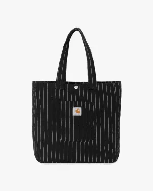 Carhartt WIP Hendry Tote Bag - Seaton Stripe Black / Wax