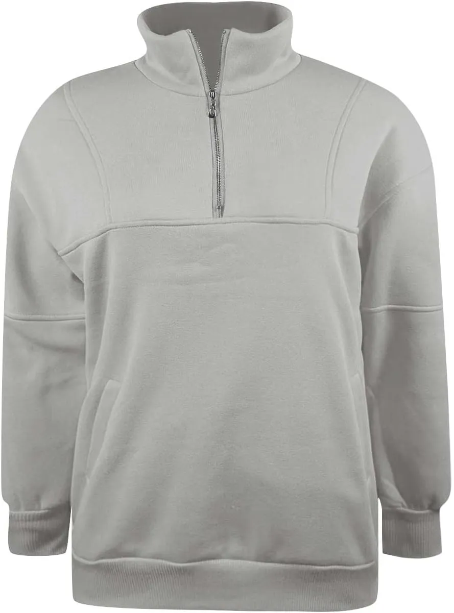 Ceboyel Women 1/4 Zip Pullover Sweatshirts Quarter Zip Oversized Sweater Y2K Trendy Hoodies Winter Fall Clothes 2023