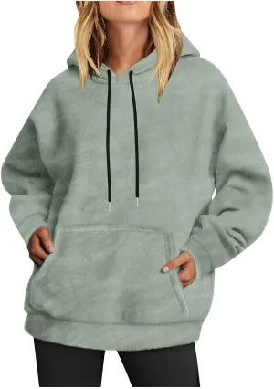 Ceboyel Women Trendy Fall Hoodies 2023 Oversized Sweatshirt Loose Fit Fleece Cute Sweater Casual Outfits Clothes