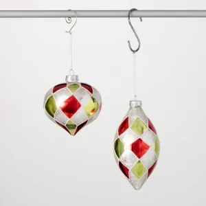 Checkered Ornament Set