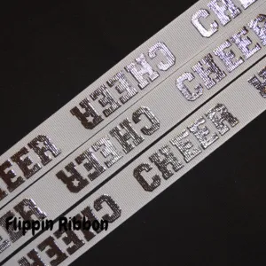 Cheer Ribbon - 7/8 inch Printed Grosgrain