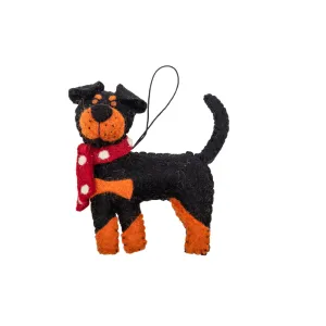Christmas Rottweiler Decoration