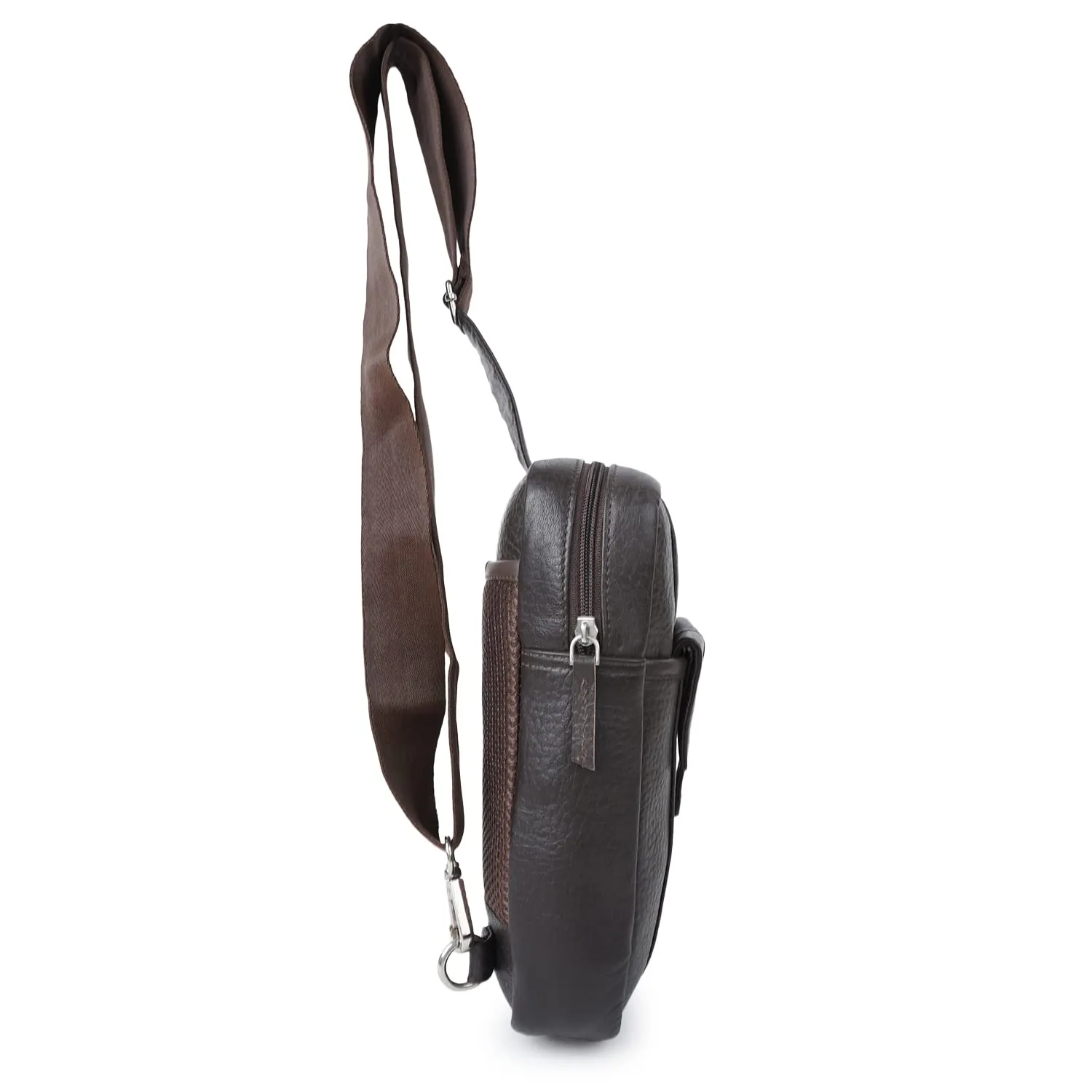 CIMONI® Premium Genuine Leather Sling Bag Stylish Unique Design Side Purse Daytrip Bag Short Trip Trendy Travel Crossbody Bag