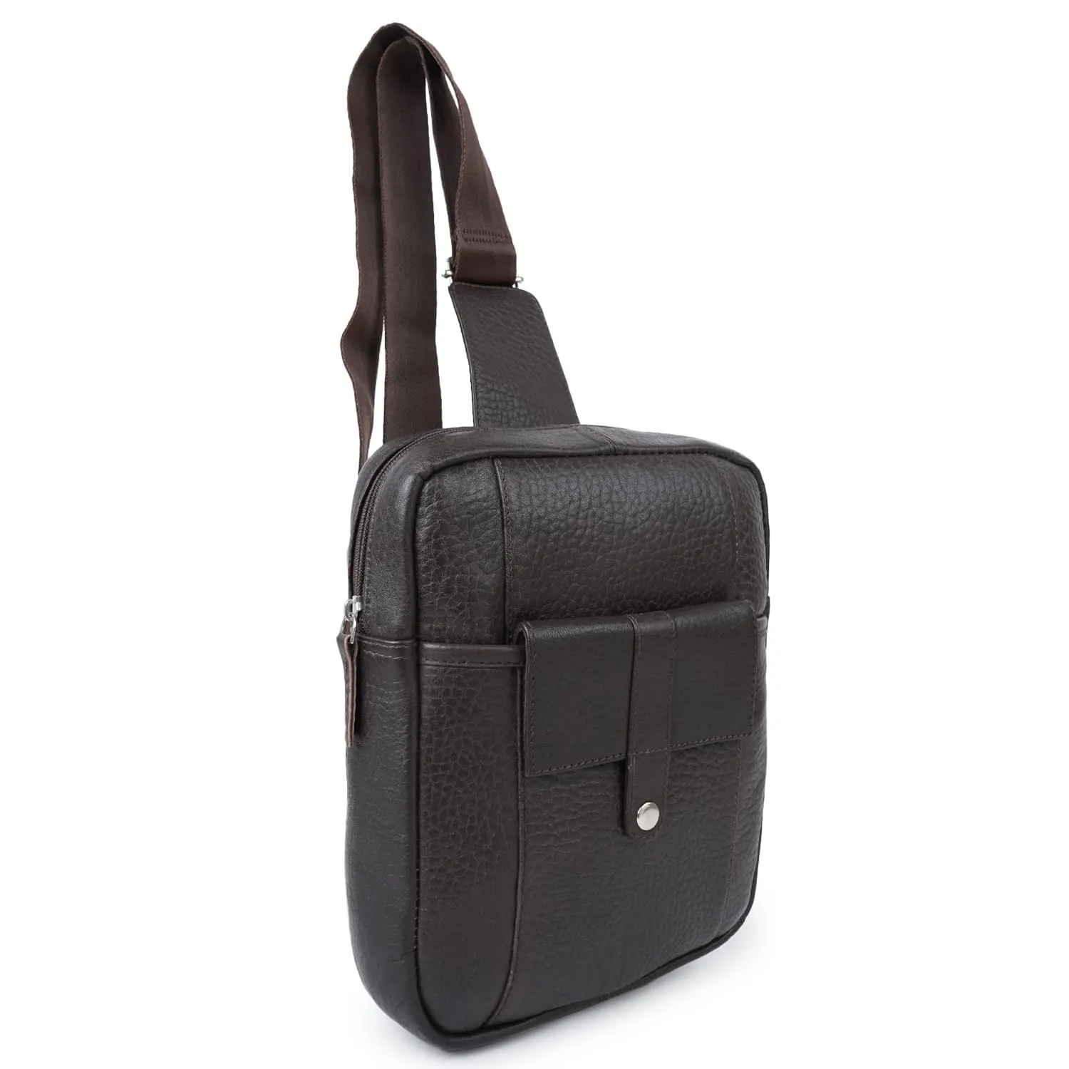 CIMONI® Premium Genuine Leather Sling Bag Stylish Unique Design Side Purse Daytrip Bag Short Trip Trendy Travel Crossbody Bag