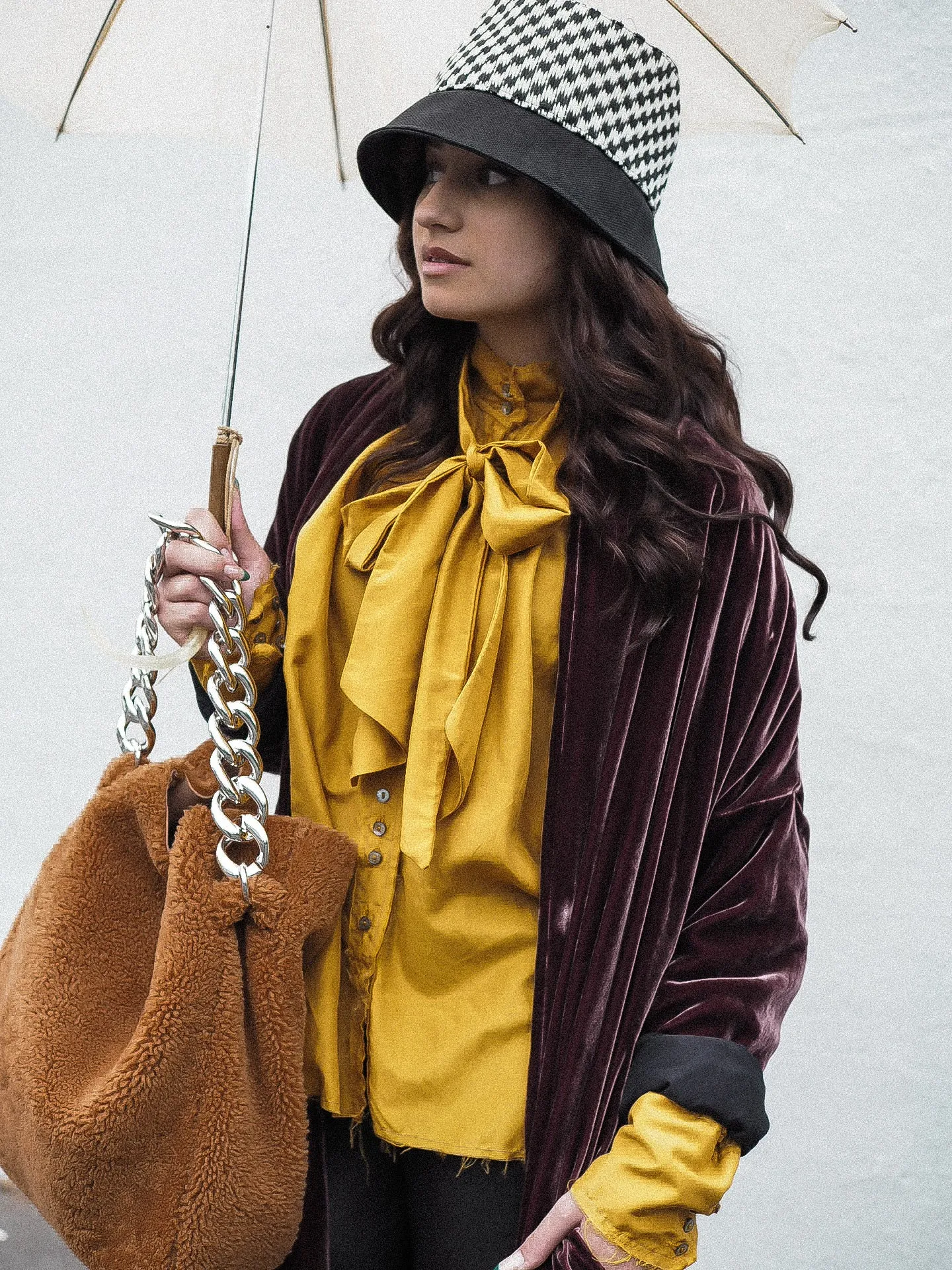 Cocoon coat (Silk velvet ) - Slate