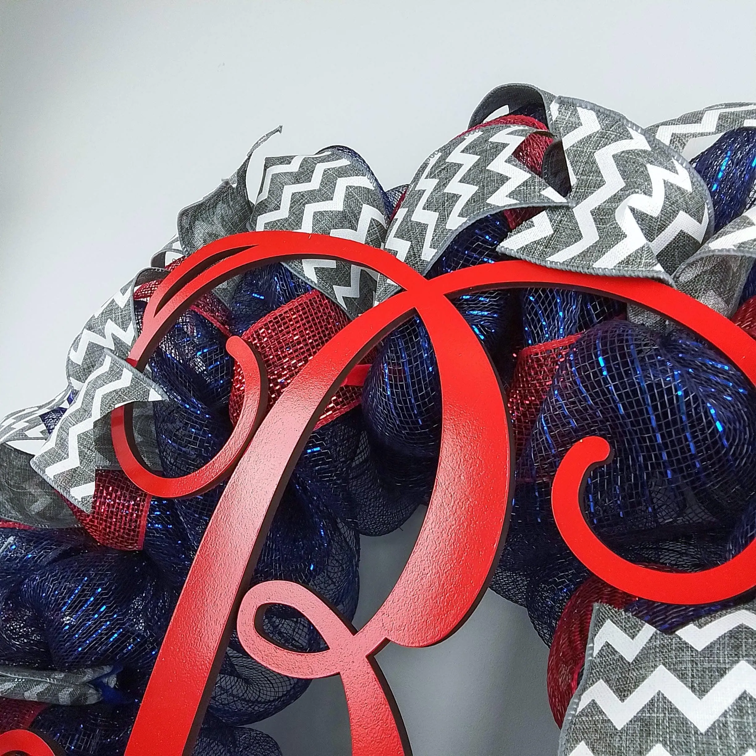 Custom Monogram Door Wreath, Initial Door Wreath, LOTS of colors!