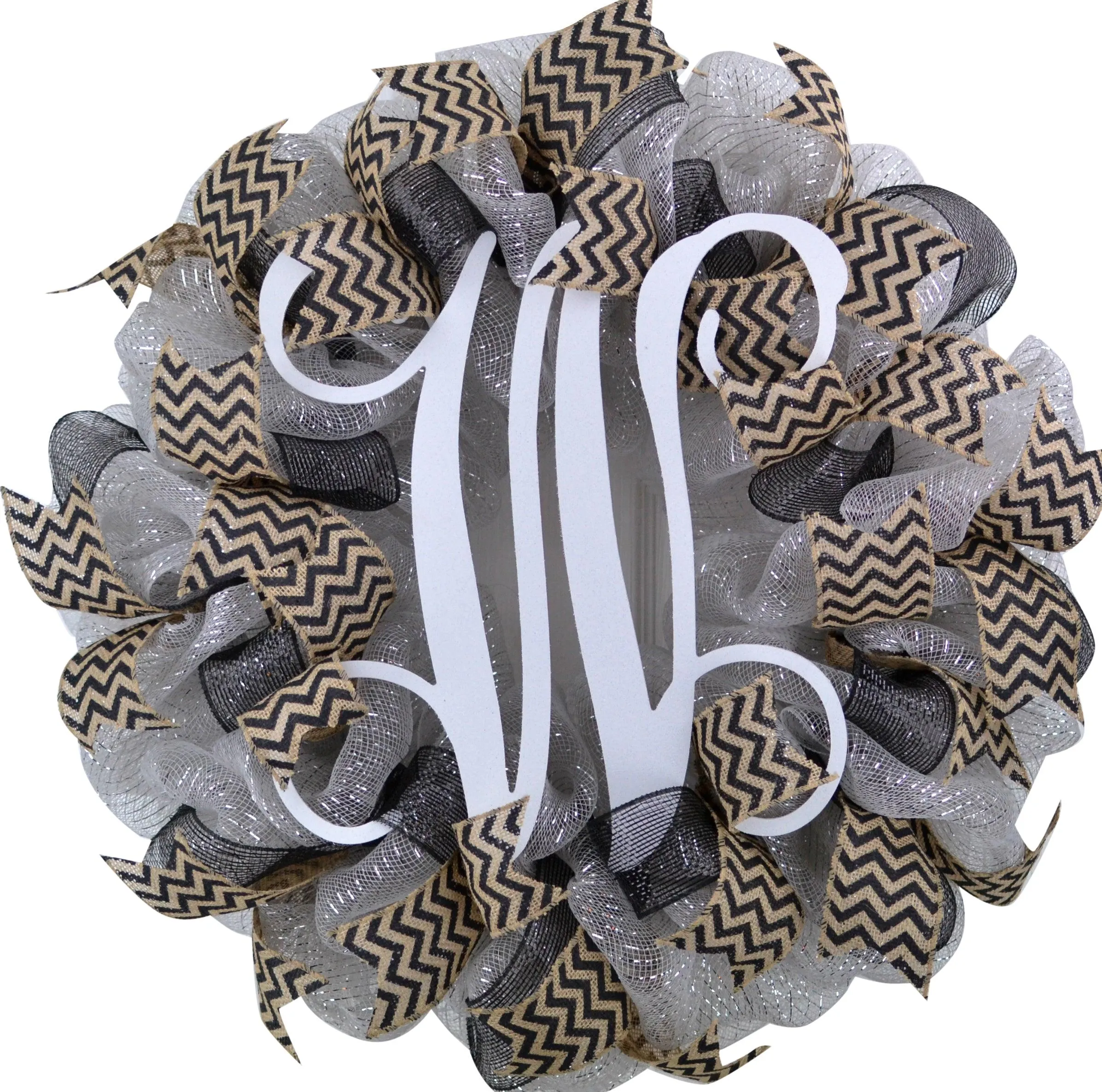 Custom Monogram Door Wreath, Initial Door Wreath, LOTS of colors!