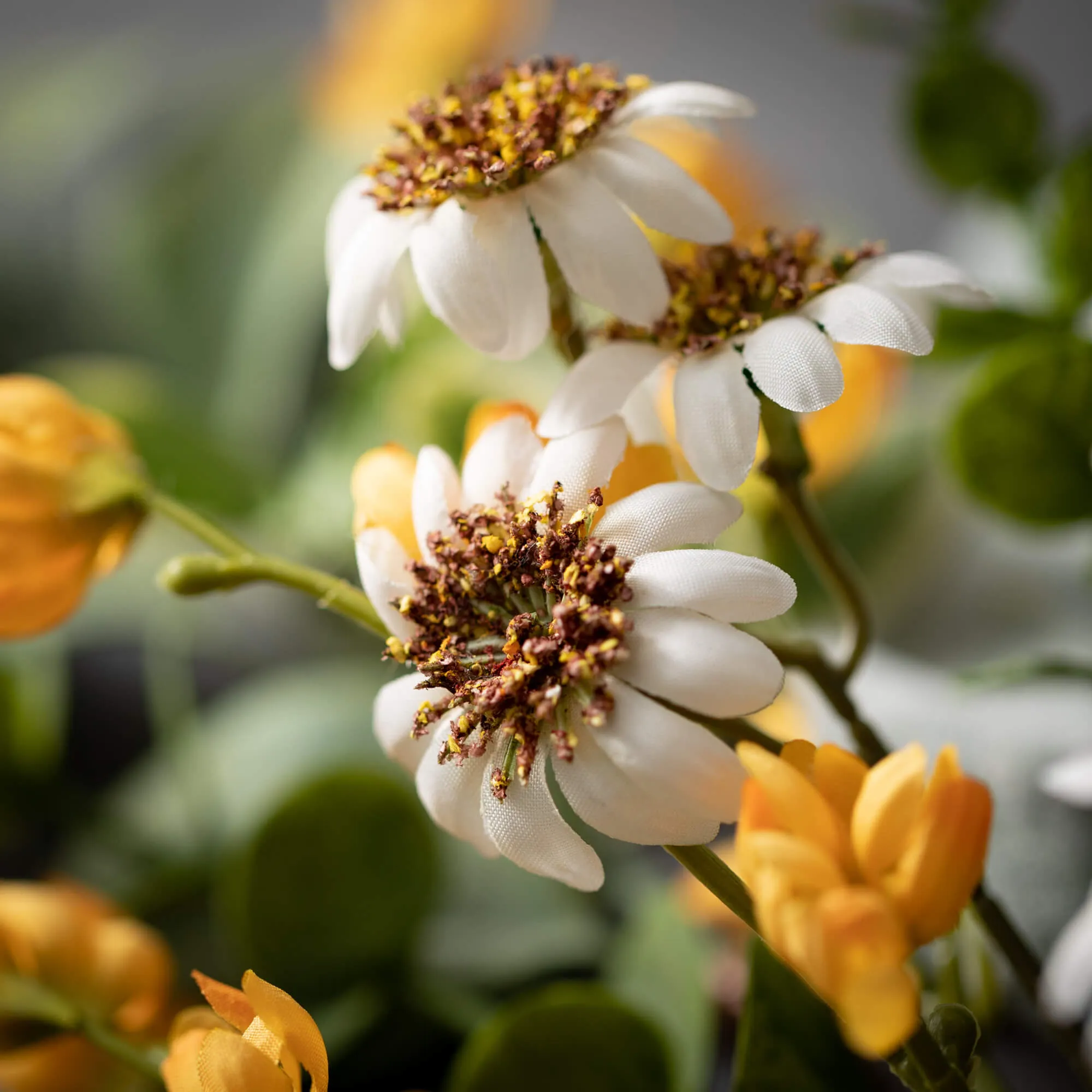 Daisy Marigold Blooms Wreath