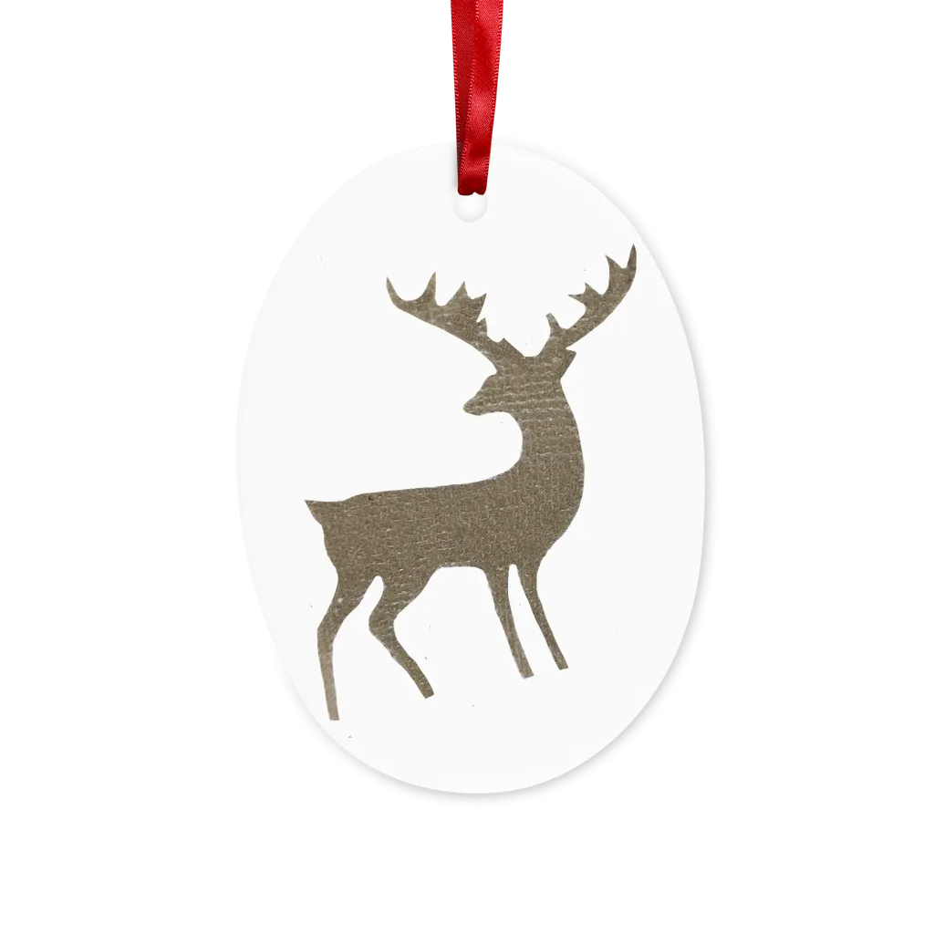 Deer Ceramic Hanging Ornament