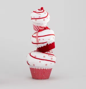 Delicious Candy Cane cupcake stack