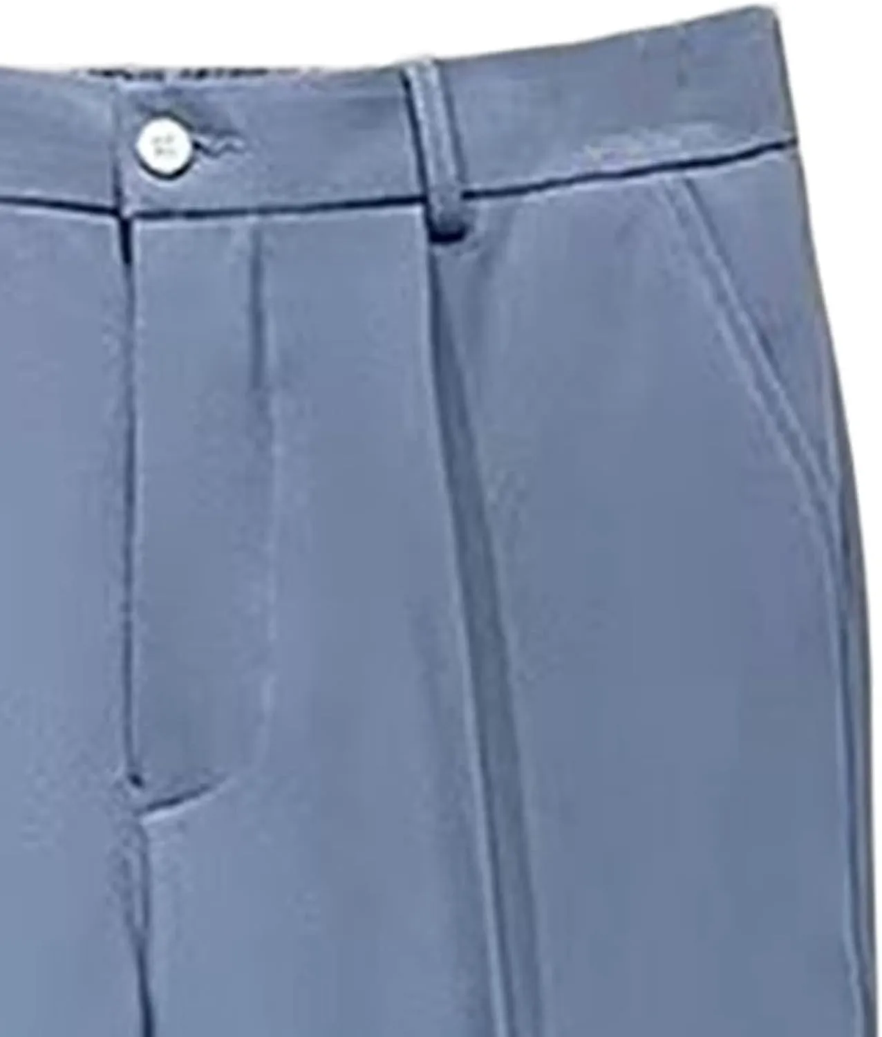 DGHM-JLMY Men's Fashion Wide Leg Casual Mop Pants Flat Front Slim Fit Pant Wear Relaxed Fit Straight Leg Pant