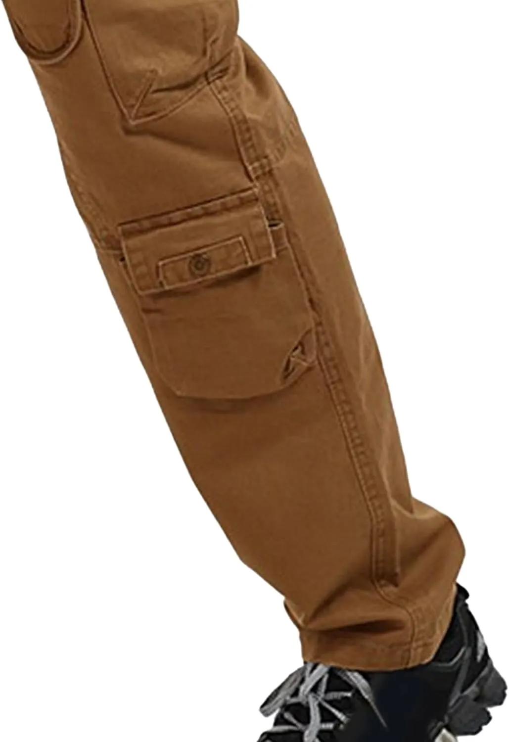 DGHM-JLMY Men's Relaxed Fit Cargo Pants Slim Fit Ripstop Tactical Pants Casual Outdoor Hiking Work Pant Multi Pockets