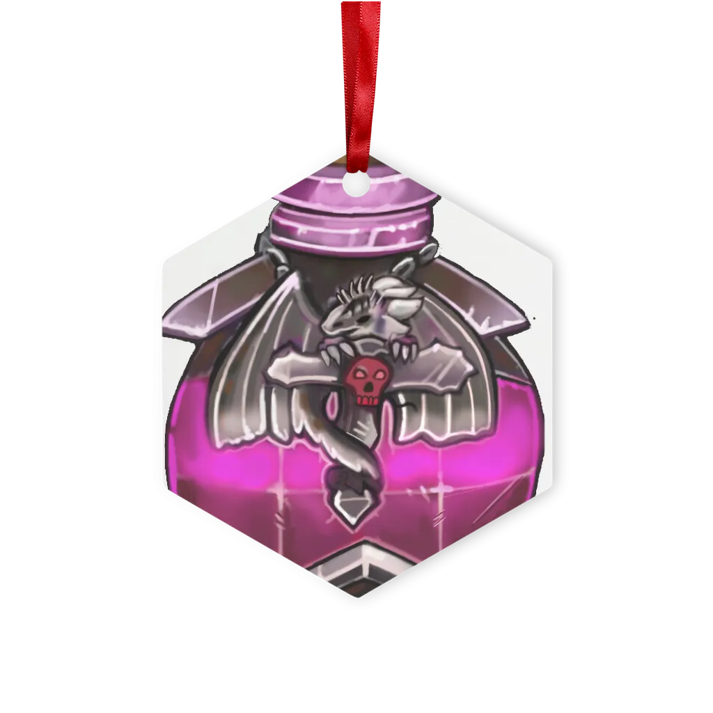 Dragon Potion Metal Hanging Ornament