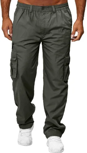 Dress Cargo Pants for Men Tactical Athletic Joggers Stretch Overalls Lightweight Outdoor Running Hiking Trousers