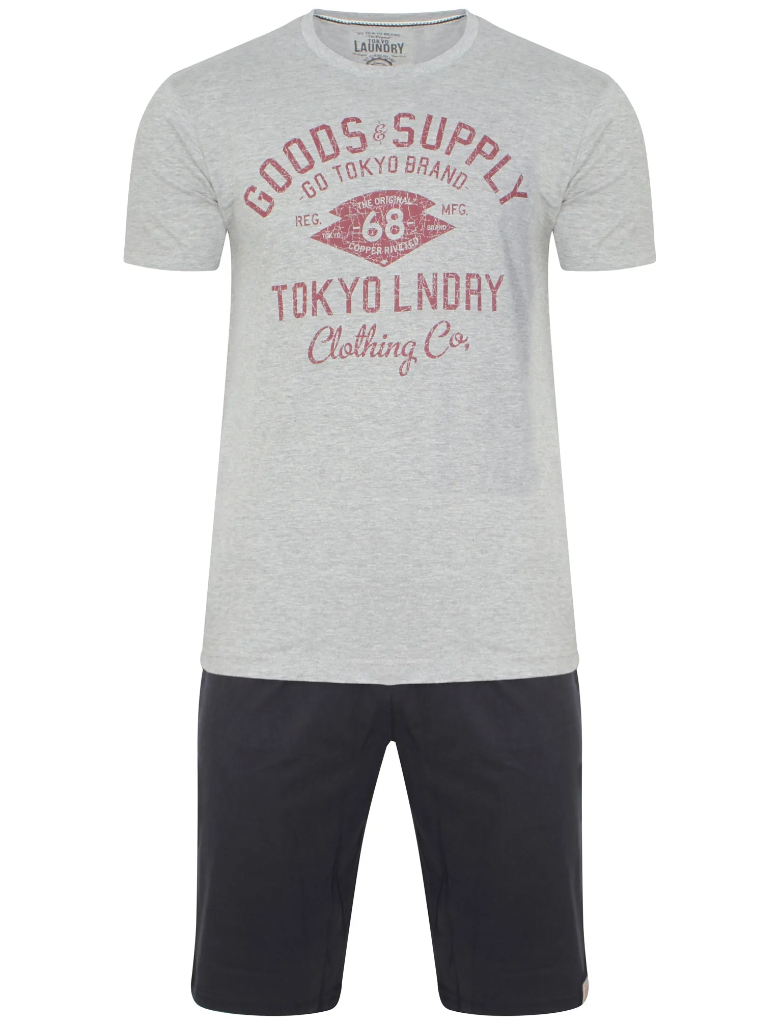 Duarte Lounge Set in Light Grey Marl - Tokyo Laundry