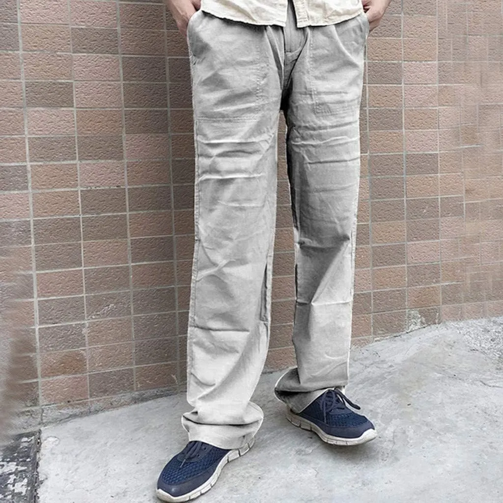 Dudubaby Cargo Pants for Men Splicing Printed Overalls Casual Pocket Sport Work Casual Trouser Pants