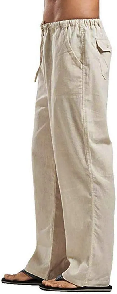 Dudubaby Cargo Pants for Men Splicing Printed Overalls Casual Pocket Sport Work Casual Trouser Pants