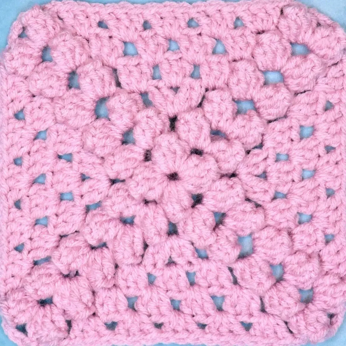 Easy Treasure Map Popcorn Granny Square - Easy to Follow Written Crochet Pattern