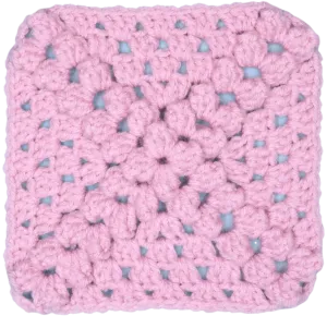 Easy Treasure Map Popcorn Granny Square - Easy to Follow Written Crochet Pattern