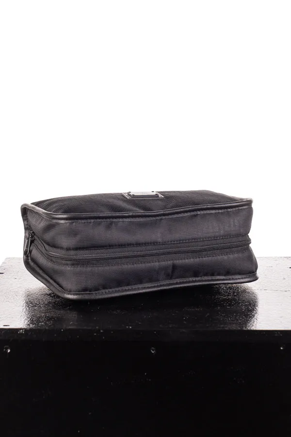 Equestrian Luggage Collection - Tolietry Bag W/ 2 Mini Pouches Black