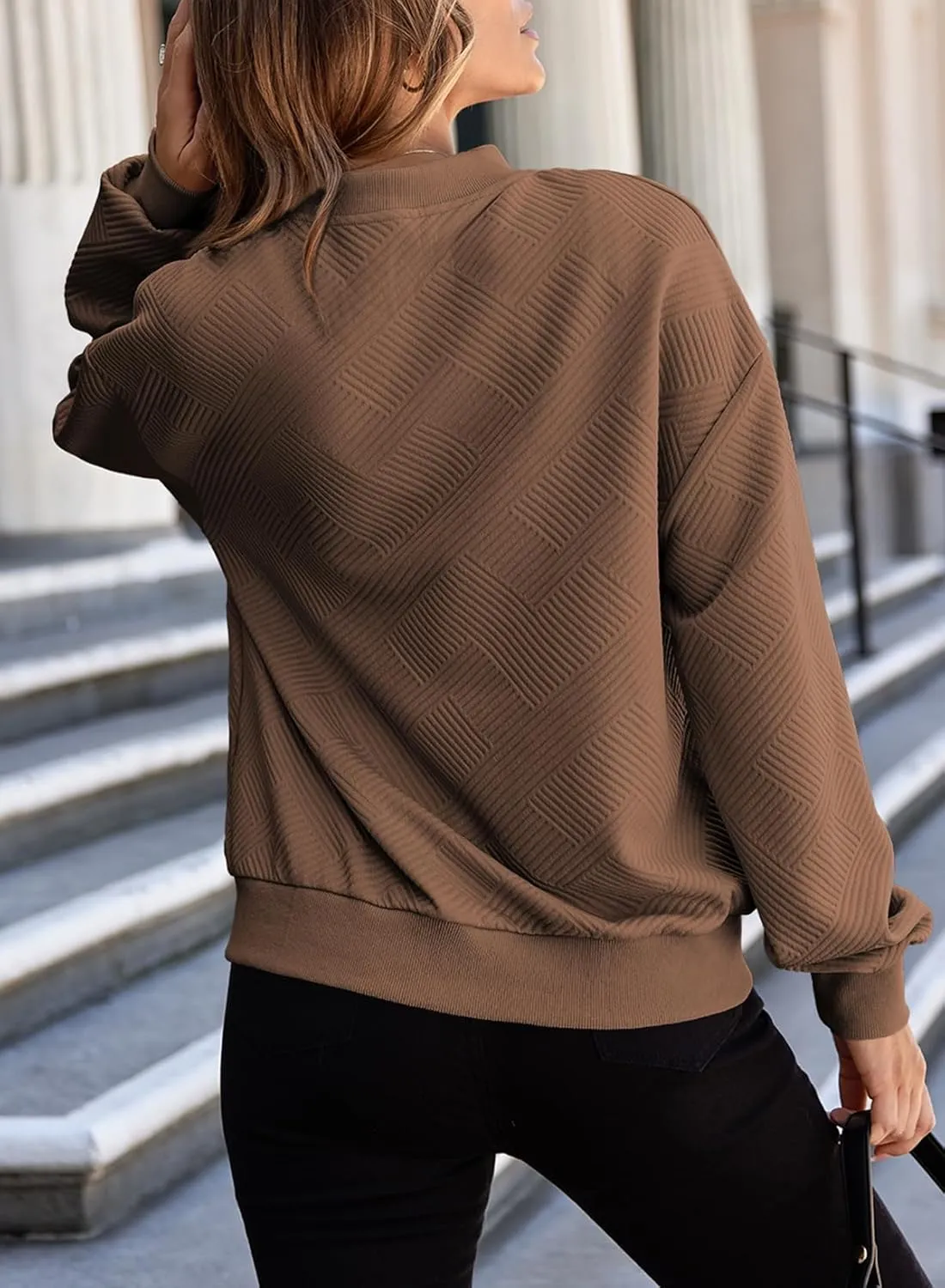 EVALESS Womens Bomber Jacket Coat Casual Stand Collar Zip Up Lightweight Fall Fashion Jackets Outfits with Pockets
