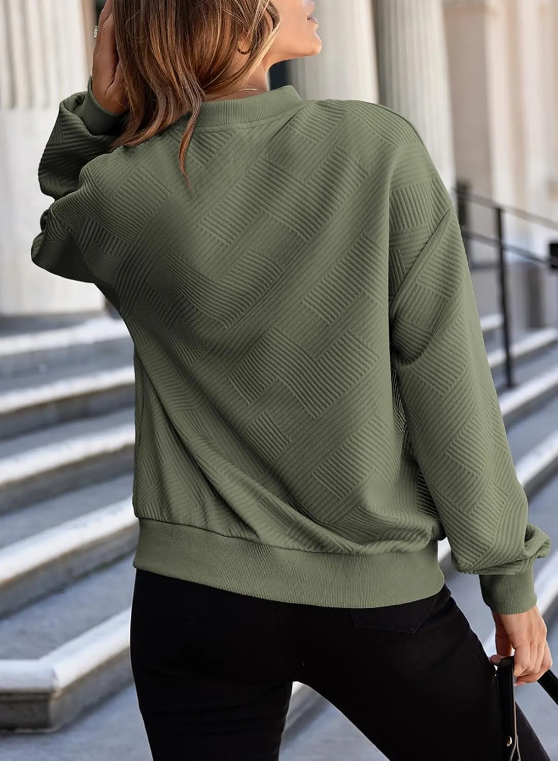 EVALESS Womens Bomber Jacket Coat Casual Stand Collar Zip Up Lightweight Fall Fashion Jackets Outfits with Pockets