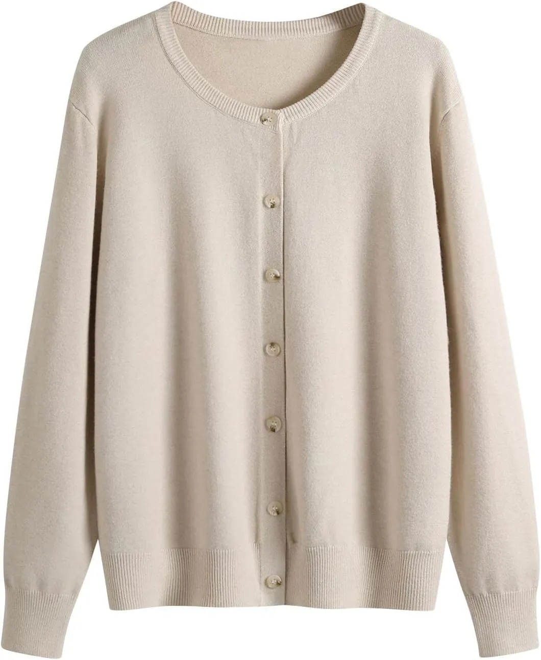 Fall Sweaters for Women Button Down Crew Neck Pullover Cardigan Long Sleeve Casual Outwear Coats 2024 Fall Winter