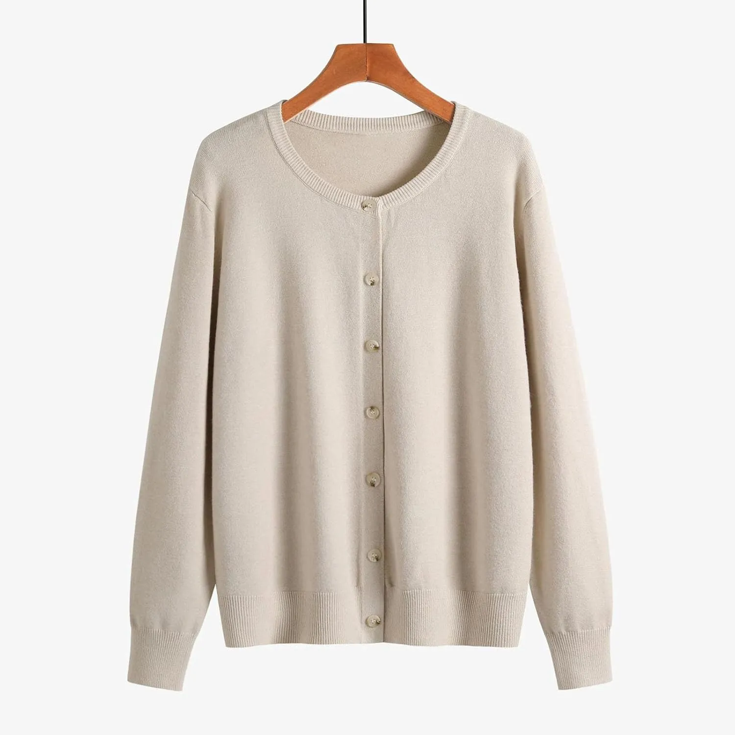 Fall Sweaters for Women Button Down Crew Neck Pullover Cardigan Long Sleeve Casual Outwear Coats 2024 Fall Winter