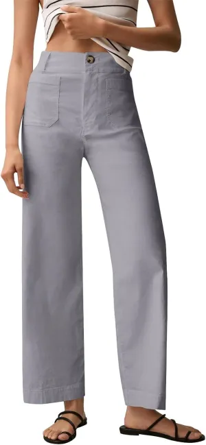 Fashion Solid Color Pants for Women Straight Leg Buttoned Baggy Lounge Cropped Trouser Fall Relaxed Fit Holiday Pants