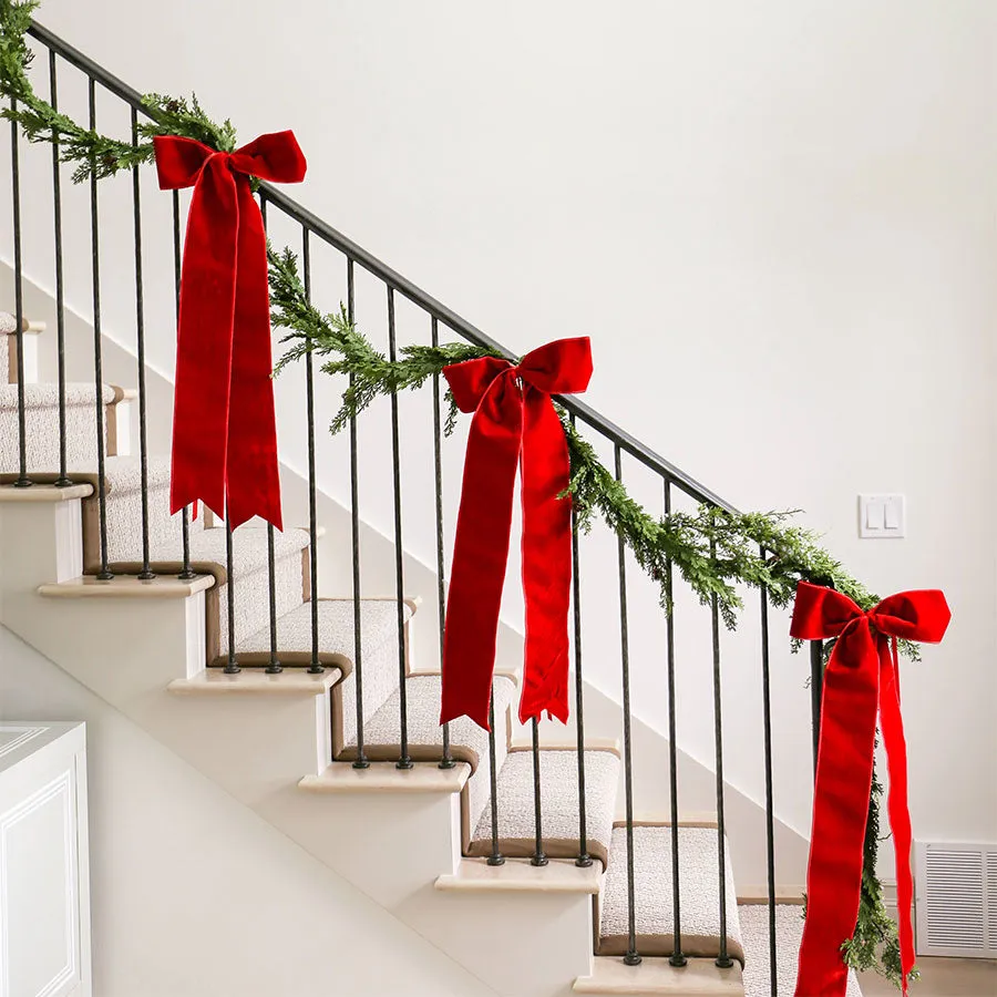 Faux Cedar Cypress Garland | 64-inches