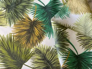 Fern Grove Laminated Cotton  (Made in France)