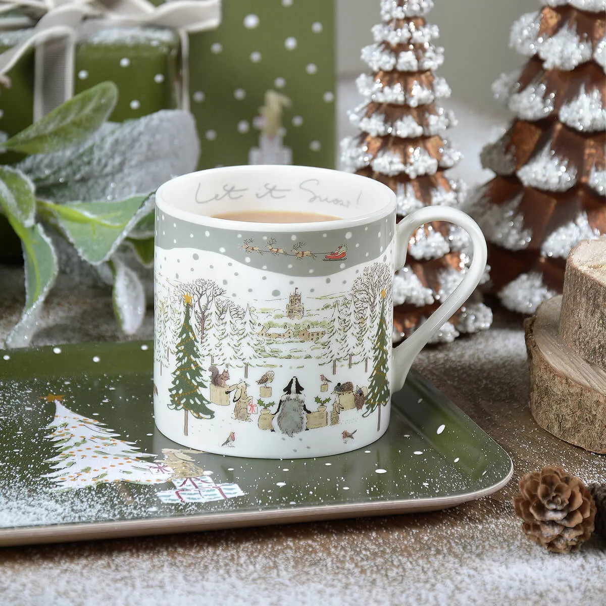Festive Forest Serving Tray - Small