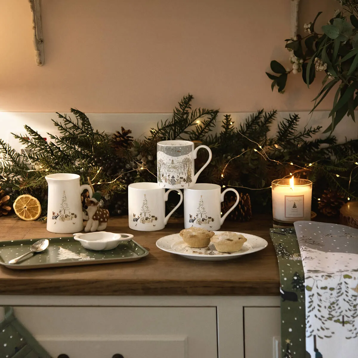 Festive Forest Serving Tray - Small