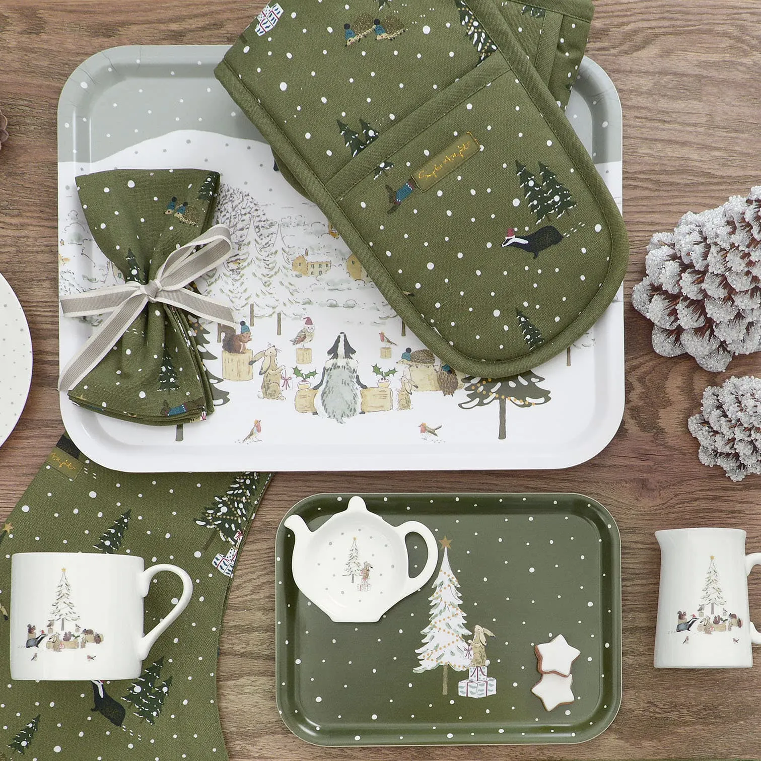 Festive Forest Serving Tray - Small