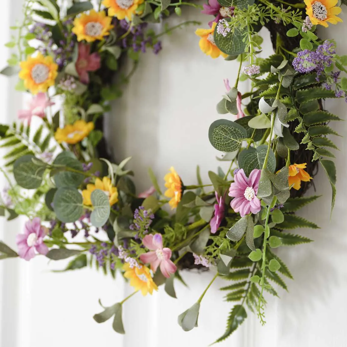 Floral Foliage Spring Wreath