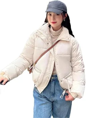 Fnfmrfmr Women's Cotton Padded Short Parkas Color Thick Warm Down Jacketwinter Coat Outerwear
