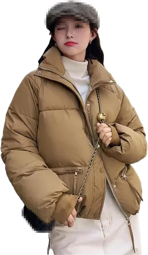 Fnfmrfmr Women's Cotton Padded Short Parkas Color Thick Warm Down Jacketwinter Coat Outerwear