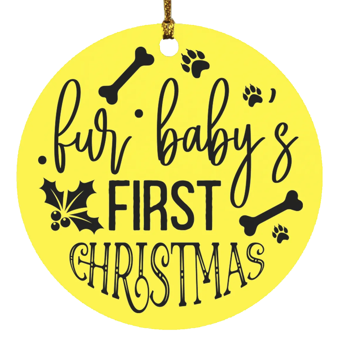 Fur Baby's 1st Christmas Ornament