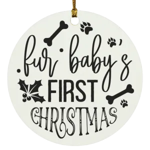 Fur Baby's 1st Christmas Ornament