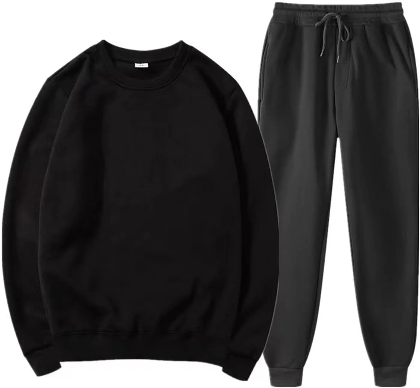 FZVYD Black Khaki Pants Men Mens Casual Elastic Drawstring Cargo Pants Lightweight Relaxed Fit Cotton Workout Sweatpants 2023