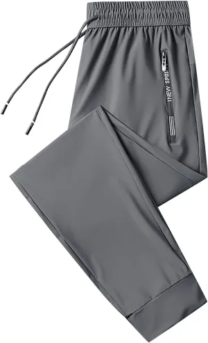 FZVYD Boot Cut for Men Jeans Mens Casual Elastic Drawstring Cargo Pants Lightweight Relaxed Fit Cotton Workout Sweatpants