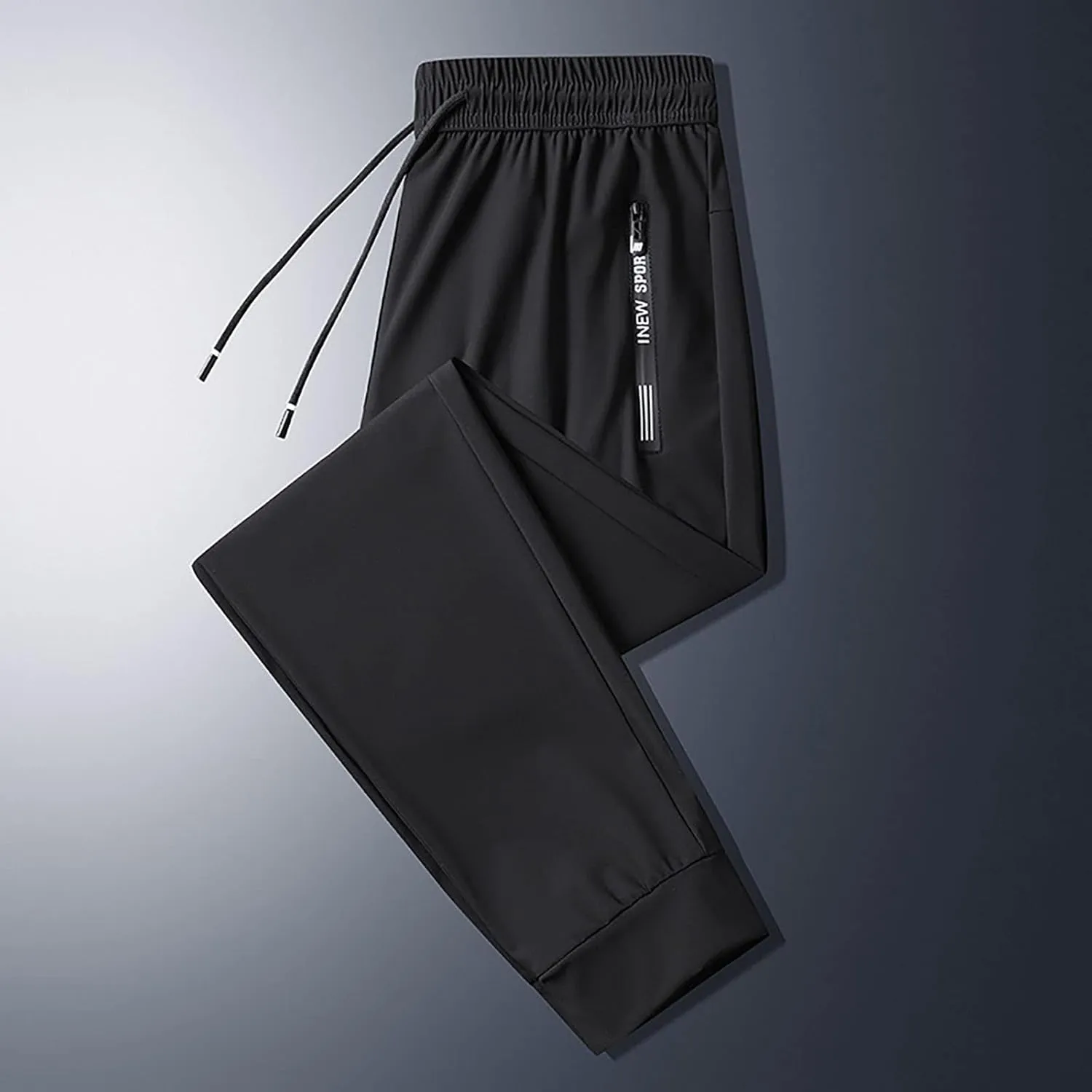 FZVYD Boot Cut for Men Jeans Mens Casual Elastic Drawstring Cargo Pants Lightweight Relaxed Fit Cotton Workout Sweatpants